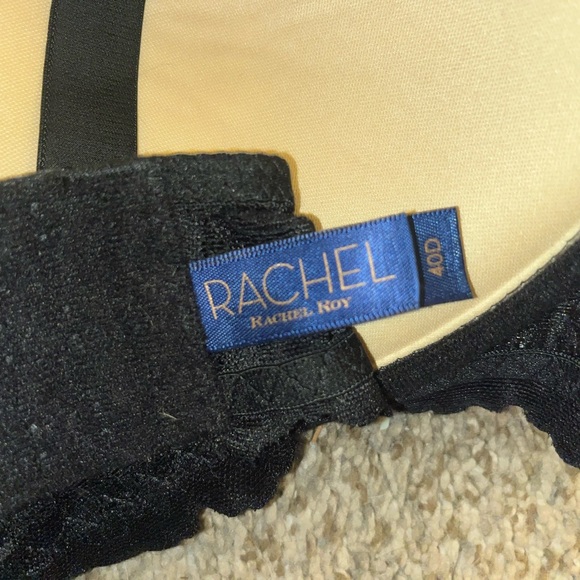 Rachel Roy black lace with nude under bra new without tags size 40D - Picture 2 of 3